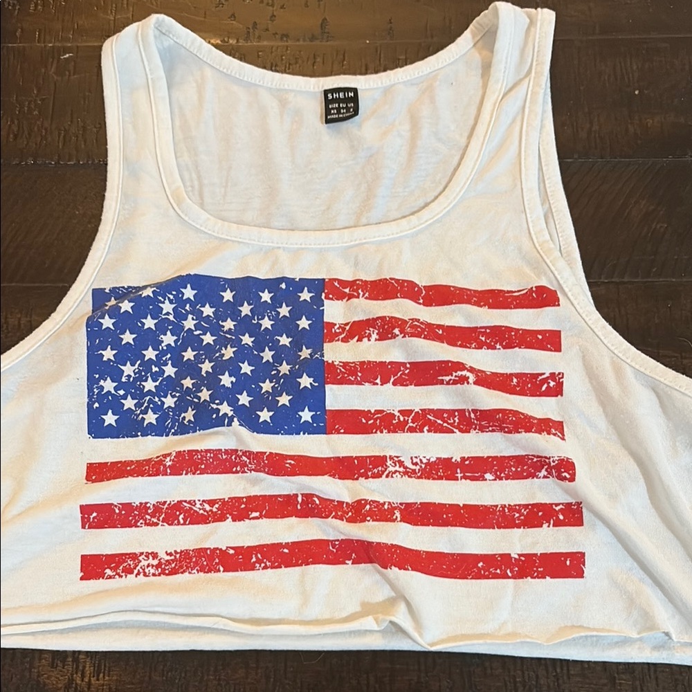 SHEIN Women's Patriotic Flag Tank Top